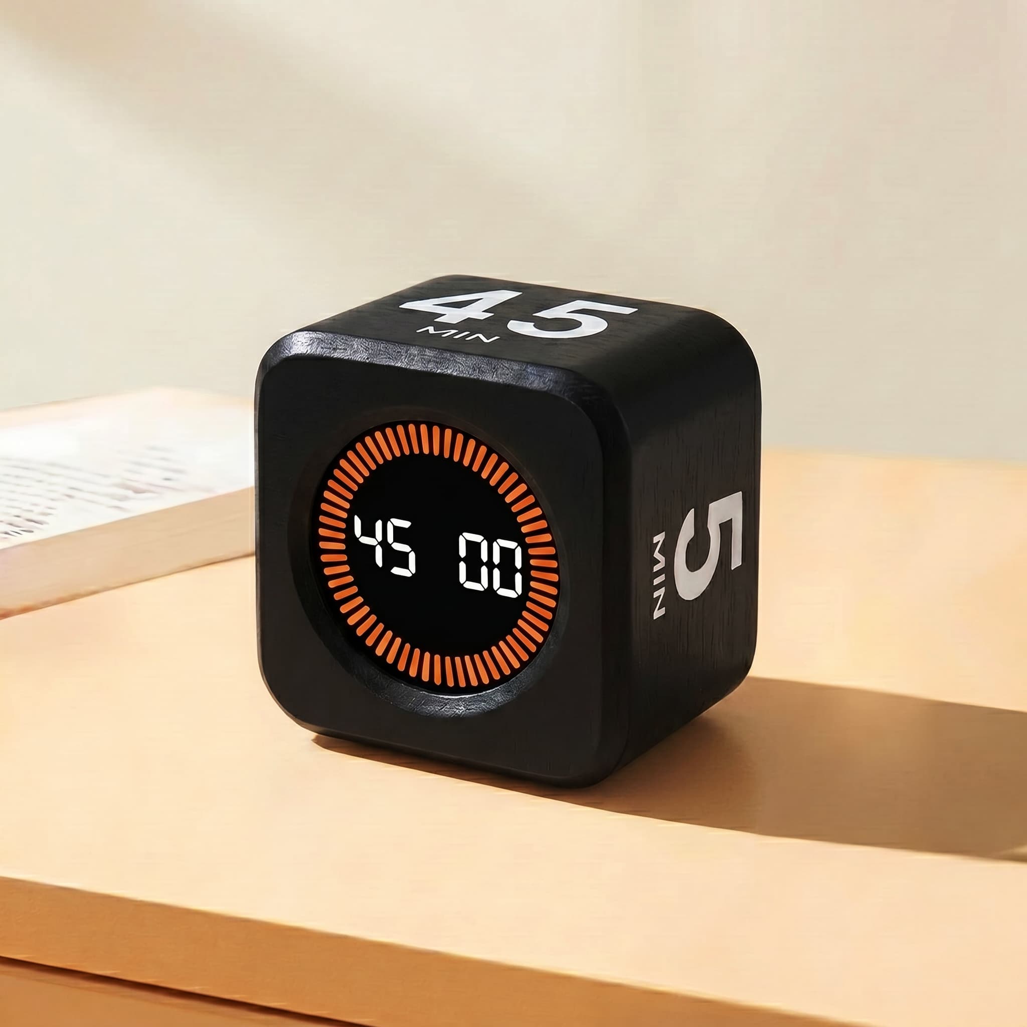 pomodoro timer black