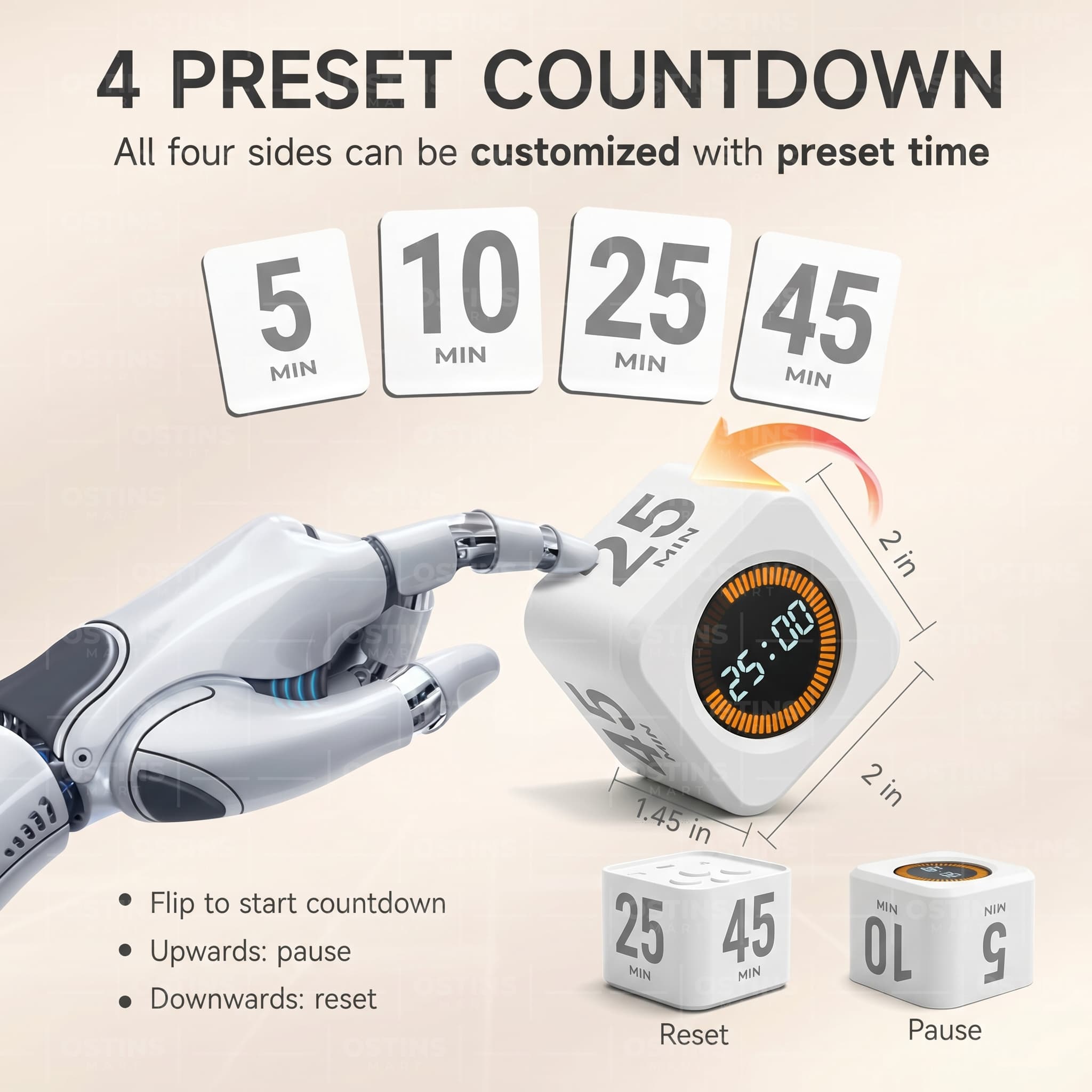 rotating pomodoro timer