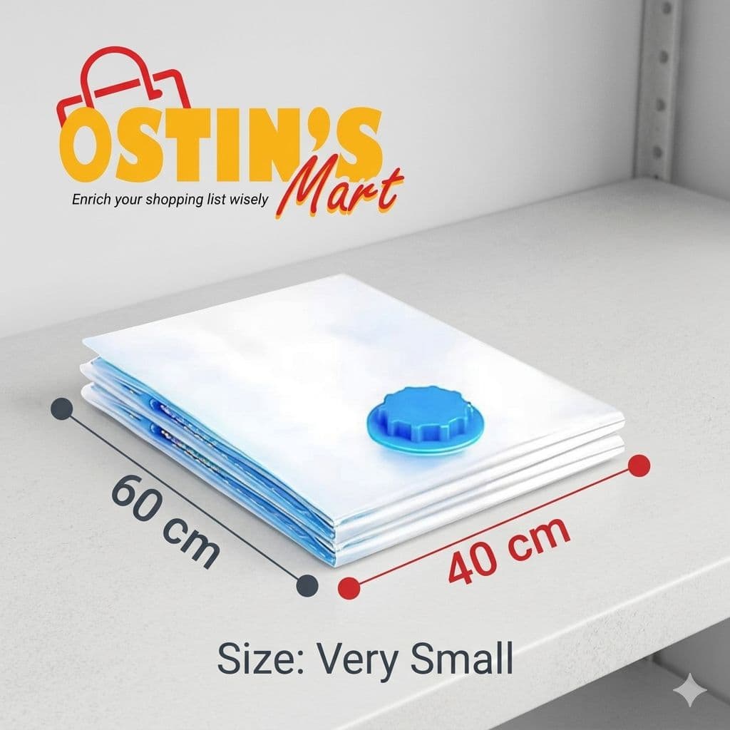 Transparent vacuum bag for clothes