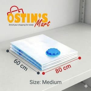 Transparent vacuum bag for clothes
